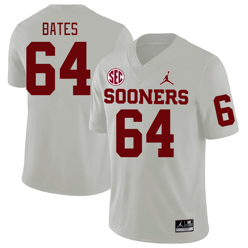 #64 Joshua Bates Oklahoma Sooners 2024 SEC Conference College Football Jerseys-White